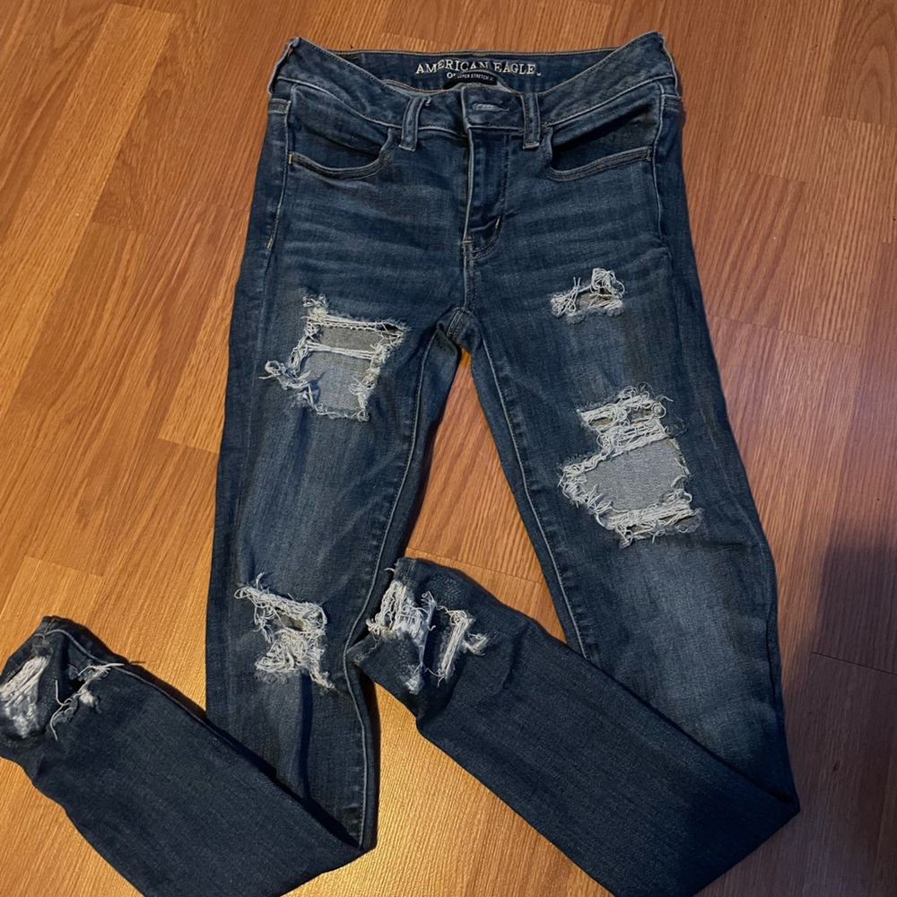 American Eagle ripped jeans